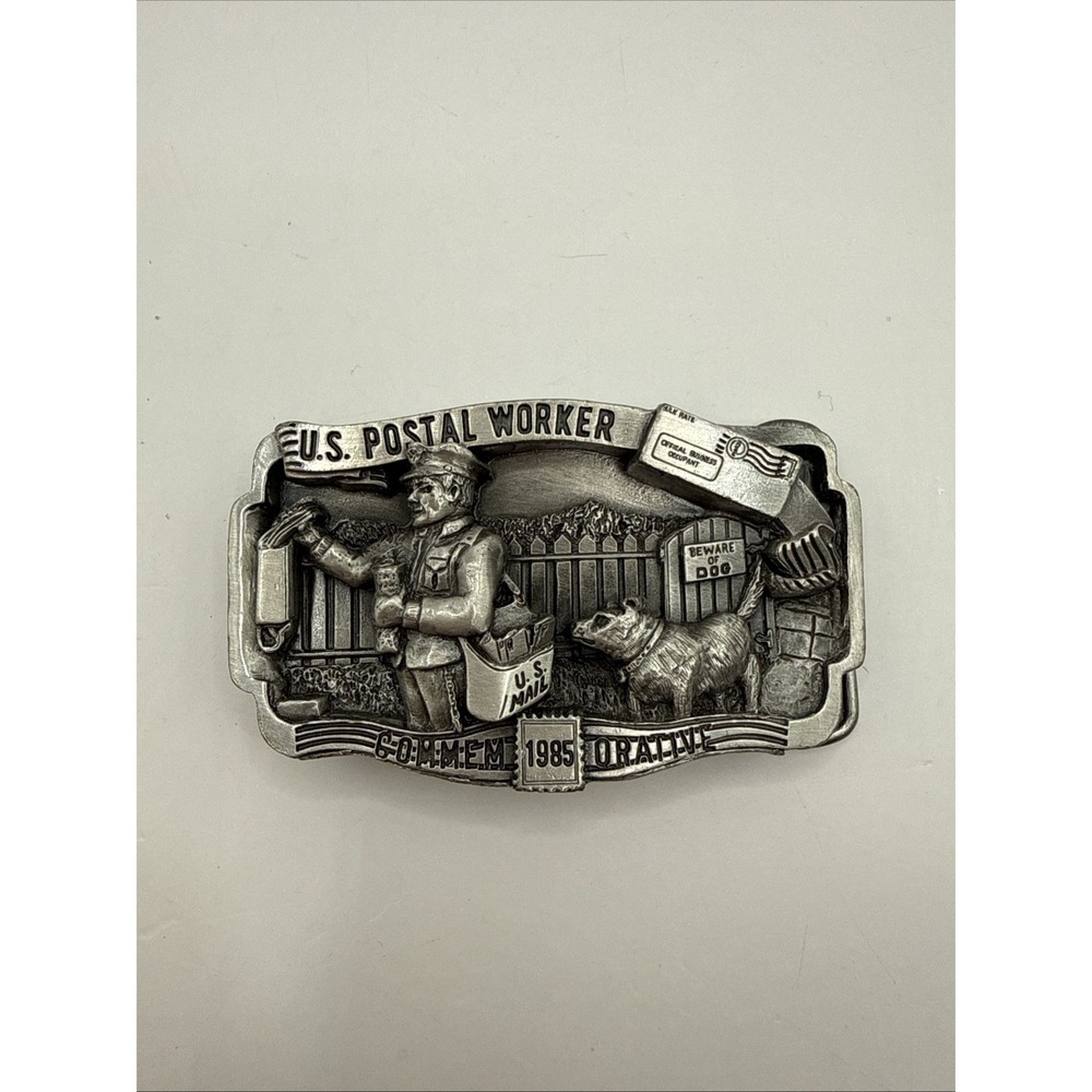 1985 Postal Worker Commemorative Belt Buckle Arroyo Grande Buckle 2914/5000